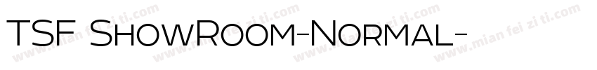 TSF ShowRoom-Normal字体转换